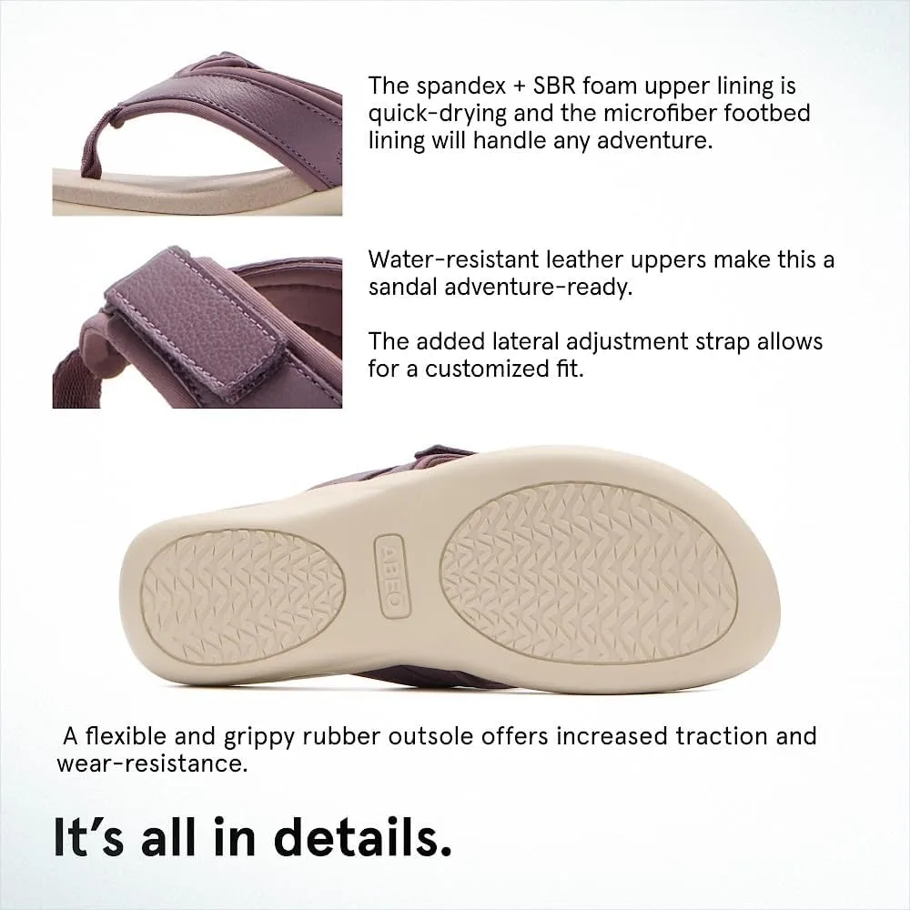 ABEO Oasis Sport Flip Flops for Women | Adjustable Flip Flops | Sandals for Women | Built-In Orthotics | Orthopedic Sandals for Women
