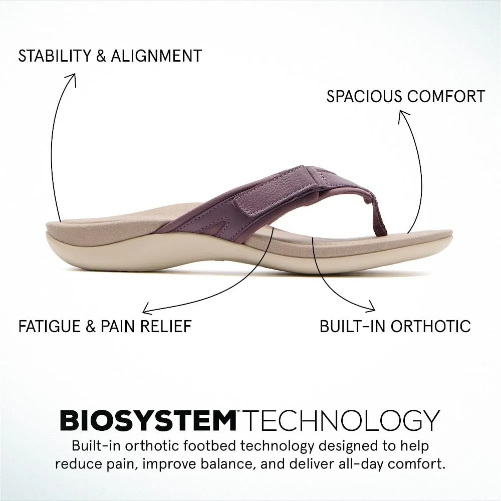 ABEO Oasis Sport Flip Flops for Women | Adjustable Flip Flops | Sandals for Women | Built-In Orthotics | Orthopedic Sandals for Women