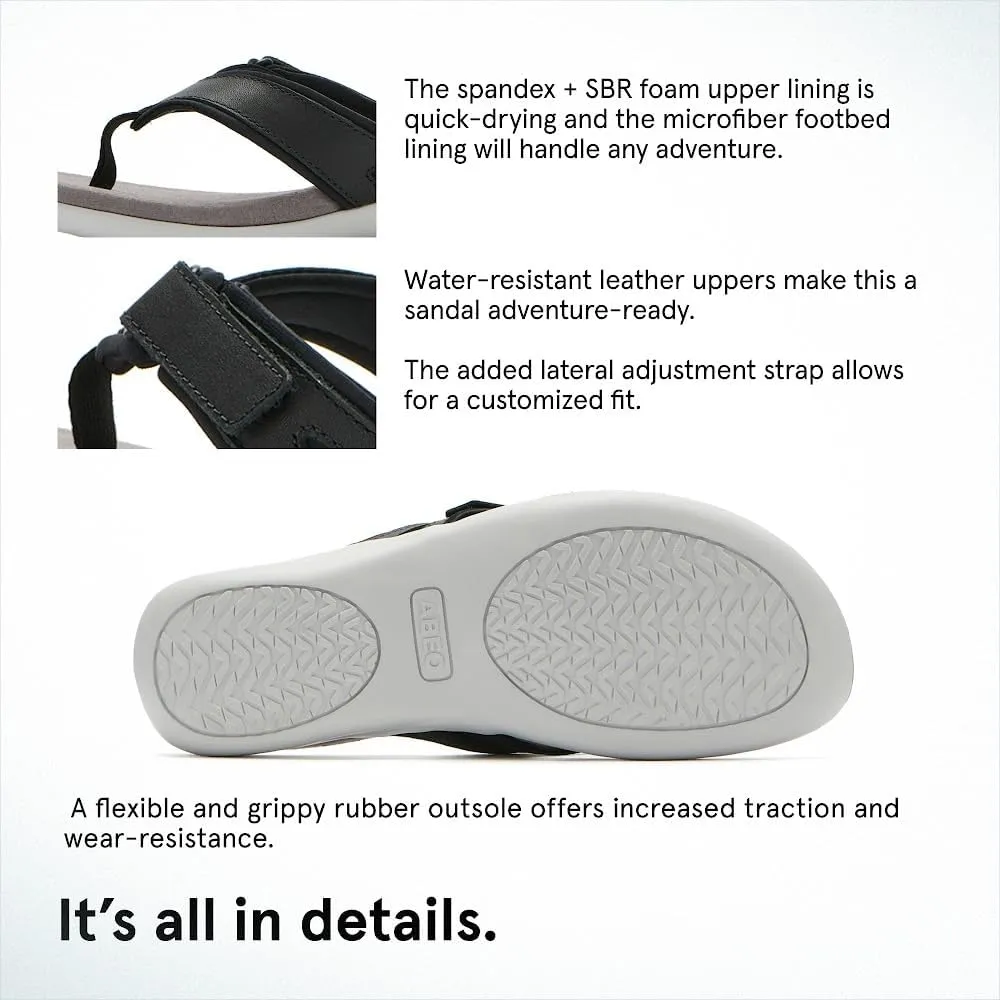ABEO Oasis Sport Flip Flops for Women | Adjustable Flip Flops | Sandals for Women | Built-In Orthotics | Orthopedic Sandals for Women