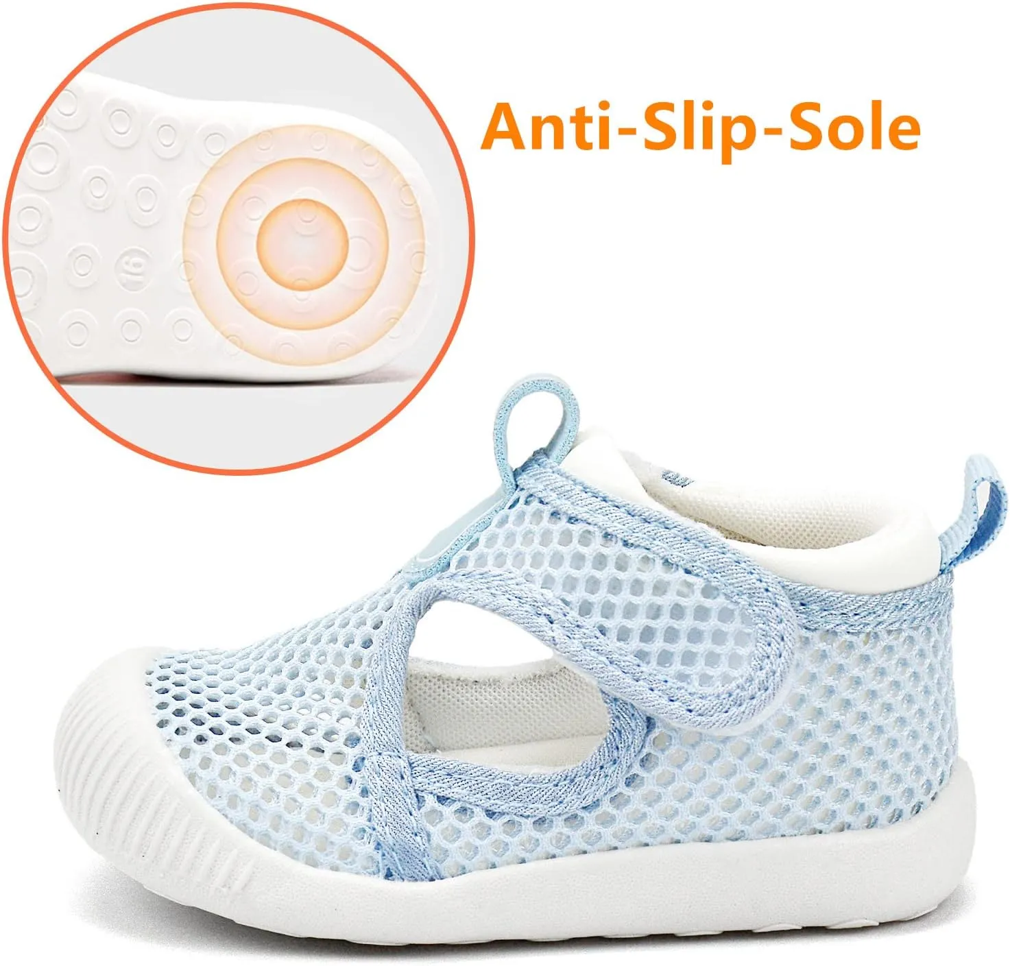 Baby Boy Girl Shoes Lightweight Breathable Toddler Mesh Sneakers Beach Water Shoes Non-Slip First Walking Shoes 6 9 12 18 24 Months