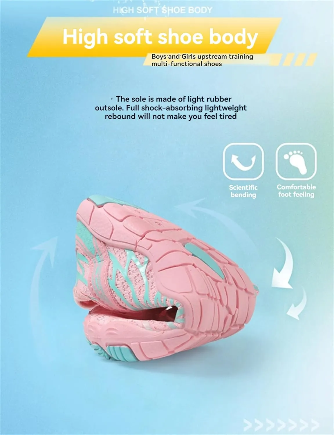 Barefoot Shoes Kids Boys & Girls Water Hiking Quick Dry Shoes Lightweight Swim Beach Sneakers Sports Athletic Shoes