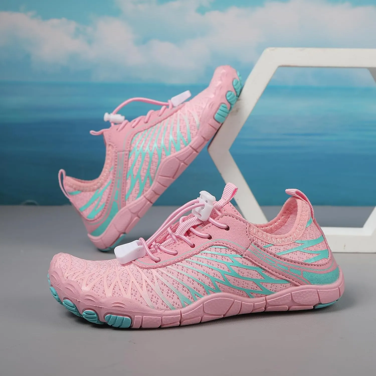 Barefoot Shoes Kids Boys & Girls Water Hiking Quick Dry Shoes Lightweight Swim Beach Sneakers Sports Athletic Shoes