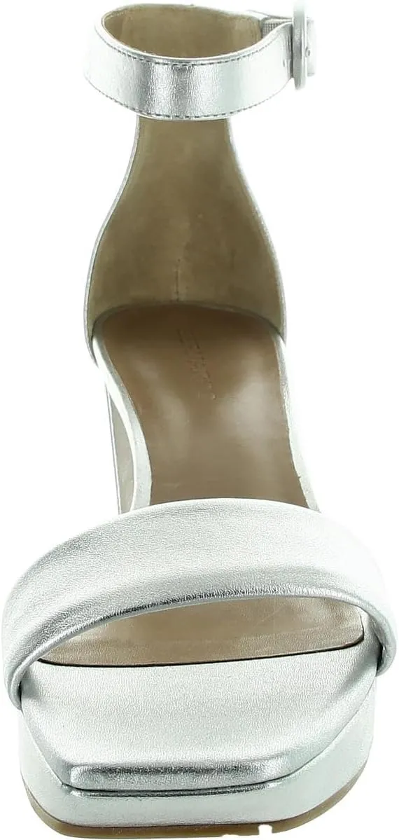 Bernardo® Carla Strap Heels for Women – Leather Upper and Lining – Rubber Sole – Block Heels