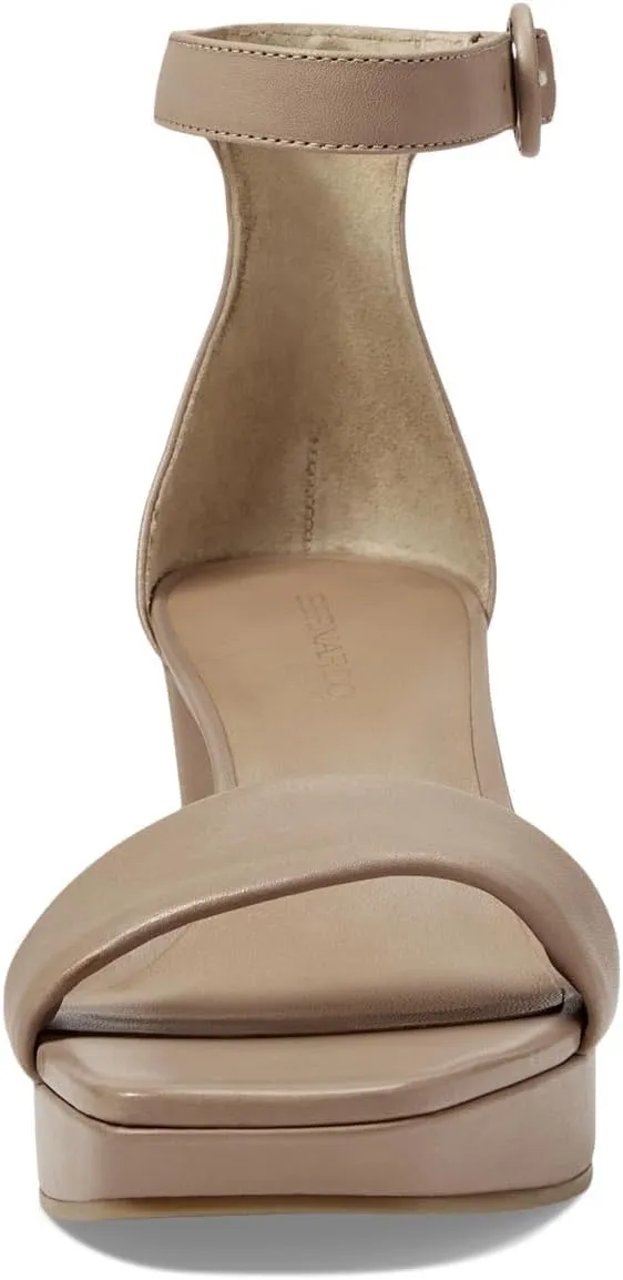 Bernardo® Carla Strap Heels for Women – Leather Upper and Lining – Rubber Sole – Block Heels