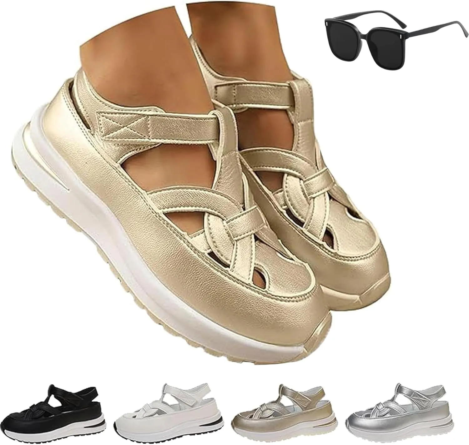 Bomre Shoes Women Sneakers, Aveta Orthopedic Sandals, Summer Platform Wedge Beach Boho Vacation