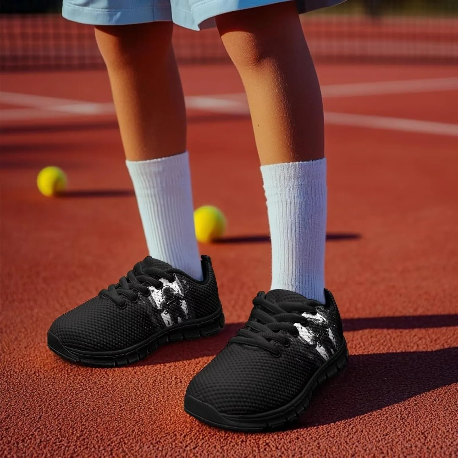 Boys Tennis Shoes Breathable Mesh Little Kid Running Sports Shoes