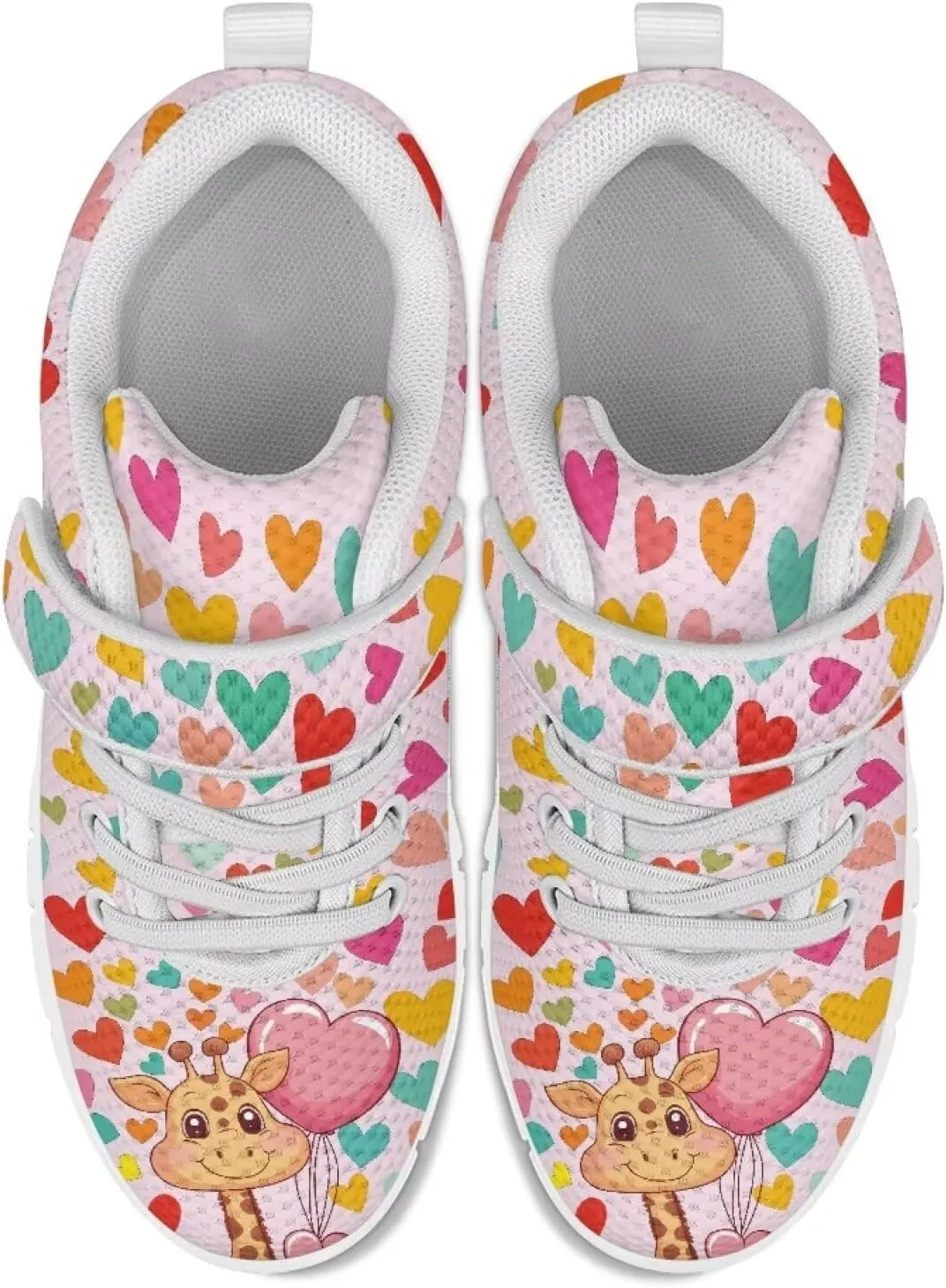 Cartoon Animals Kids Shoes Boys Girls Sneakers Unisex Lightweight Running Shoes Breathable Athletic Fitness Sneakers for Little Kid SizeUS11-15