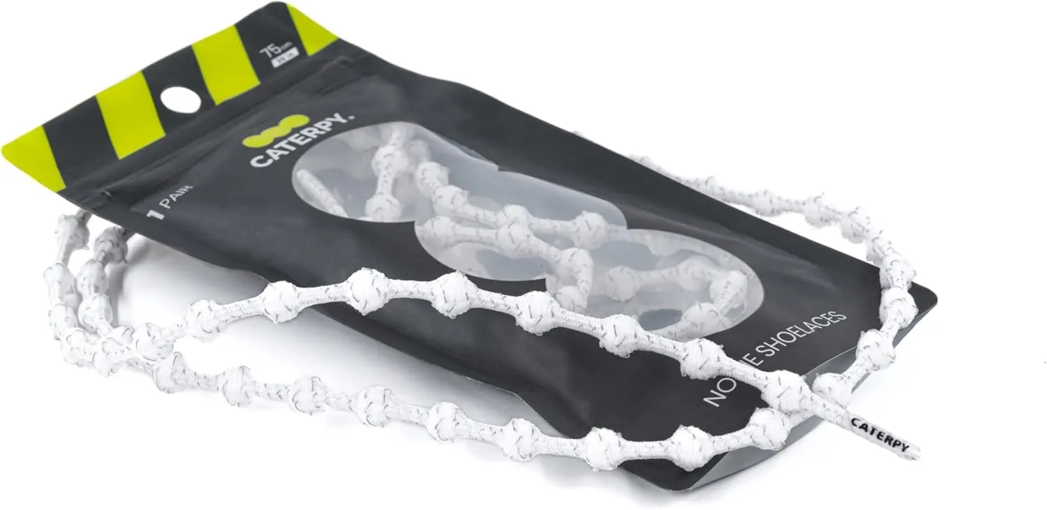Caterpy RUN - Ultimate Elastic No-Tie Shoelaces | Custom Fit, Comfortable, Easy Install | For Adults, Kids, Running & Sports