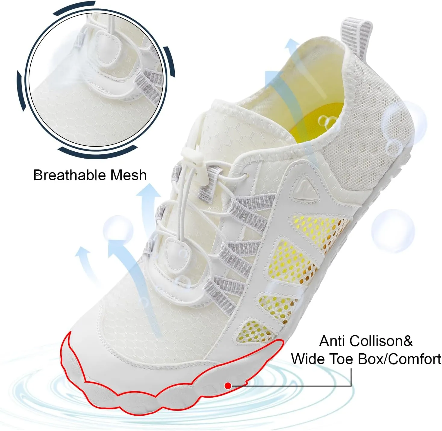 Centipede Demon Swim Water Shoes for Women Men Quick Dry Barefoot Aqua Sneakers Shoe for Beach Hiking Diving Boating River Outdoor Water Sports