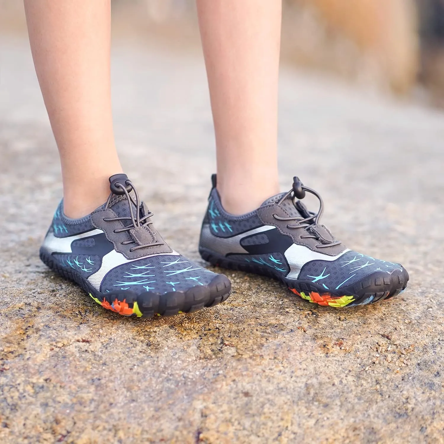 CIOR Kids Boys & Girls Water Shoes Sports Aqua Athletic Sneakers Lightweight Sport Fast Dry Shoes(Toddler/Little Kid/Big Kid)