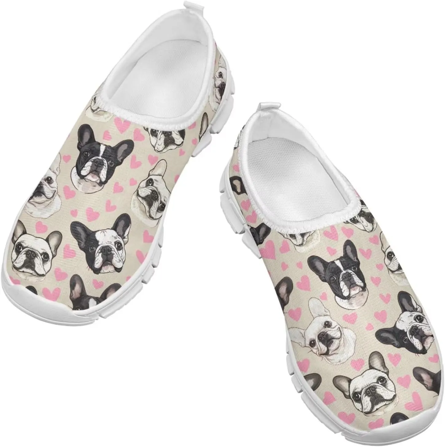 Cute Shoes for Girls Animal Themed Slip On Shoes Kids Wide Sneakers
