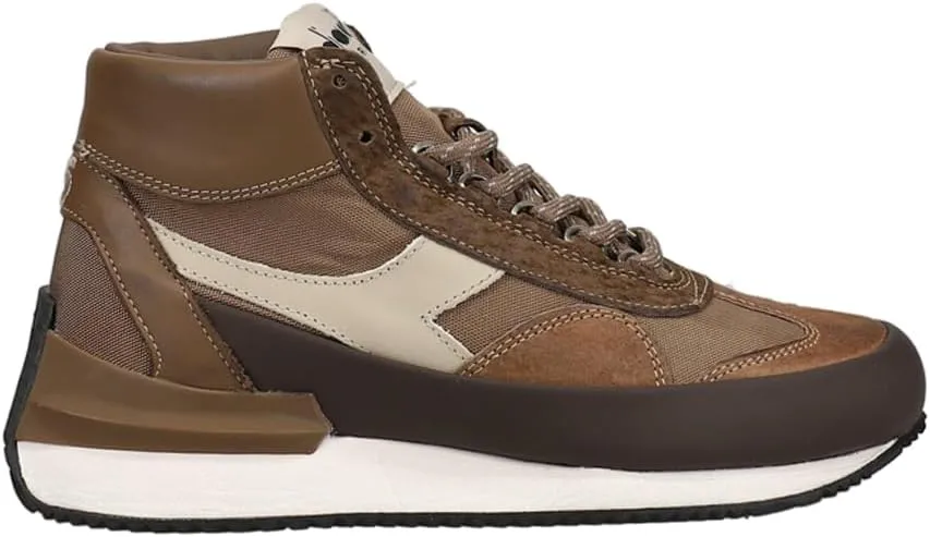 Diadora Mens Equipe Mid Mad Nubuck Sw High Sneakers Shoes Casual - Brown - Size 6.5 M