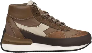 Diadora Mens Equipe Mid Mad Nubuck Sw High Sneakers Shoes Casual - Brown - Size 6.5 M