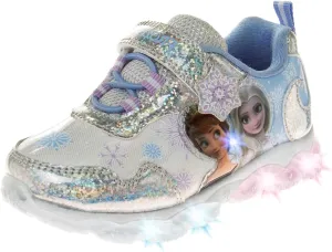 Disney Girls Frozen Light Up Laceless Running Shoes (Toddler/Little Girl)
