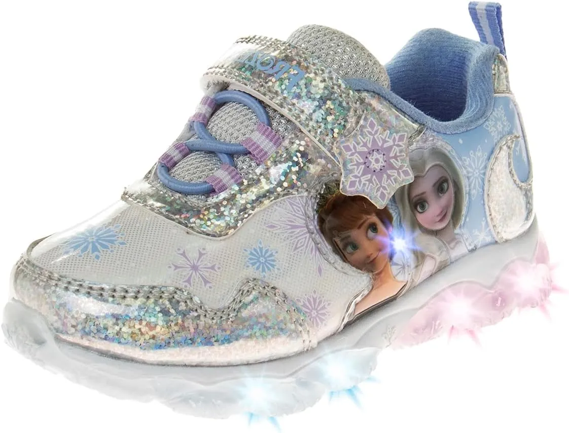 Disney Girls Frozen Light Up Laceless Running Shoes (Toddler/Little Girl)
