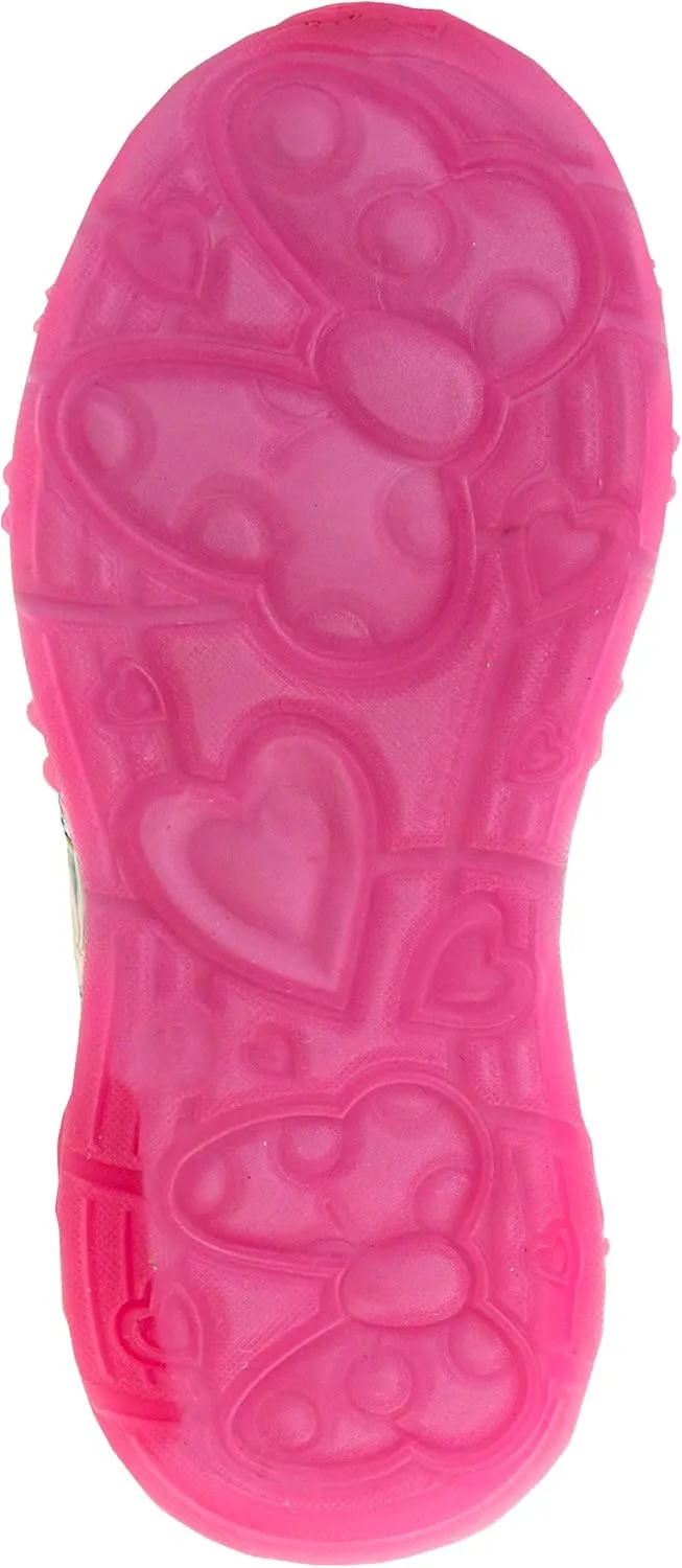 Disney Girls Minnie Mouse Light Up Laceless Running Shoes (Toddler/Little Girl)