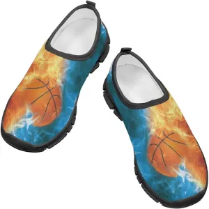 Doojoayie Boys Tennis Shoes Slip On for Active Student School Running Sneakers