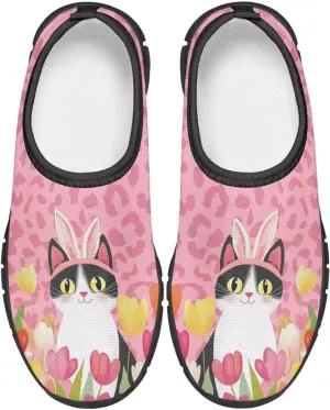 Doojoayie Easter Shoes for Girls Slip On Tennis Shoes Holiday Party Footwear