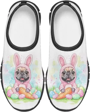 Doojoayie Easter Shoes for Girls Slip On Tennis Shoes Holiday Party Footwear