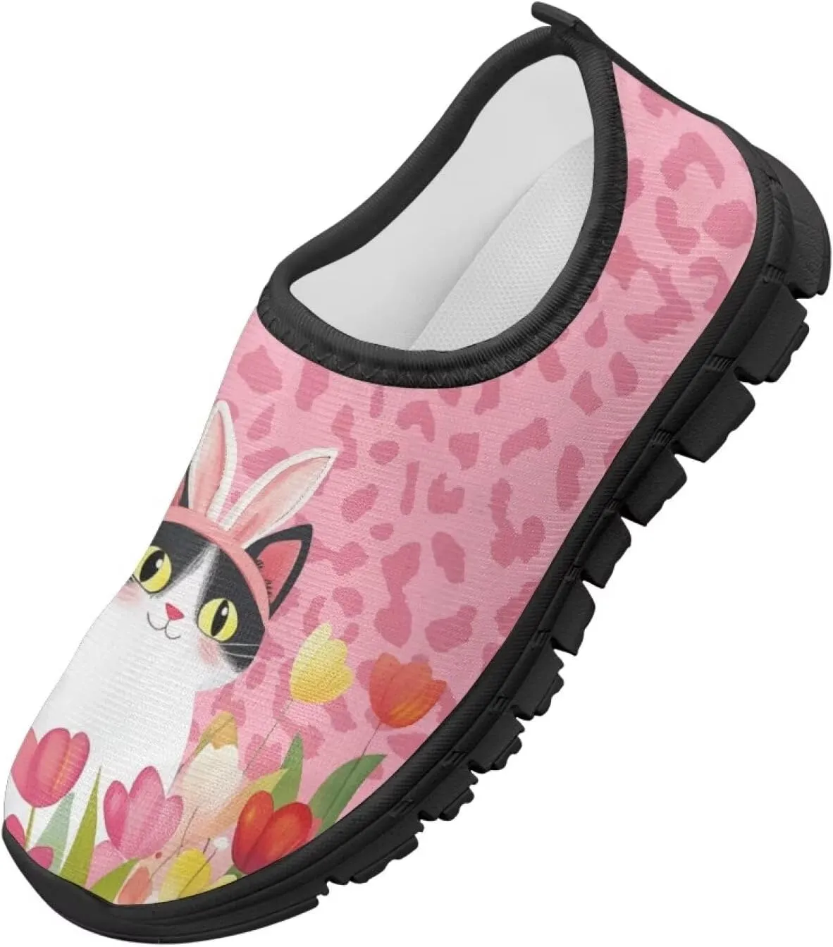 Doojoayie Easter Shoes for Girls Slip On Tennis Shoes Holiday Party Footwear