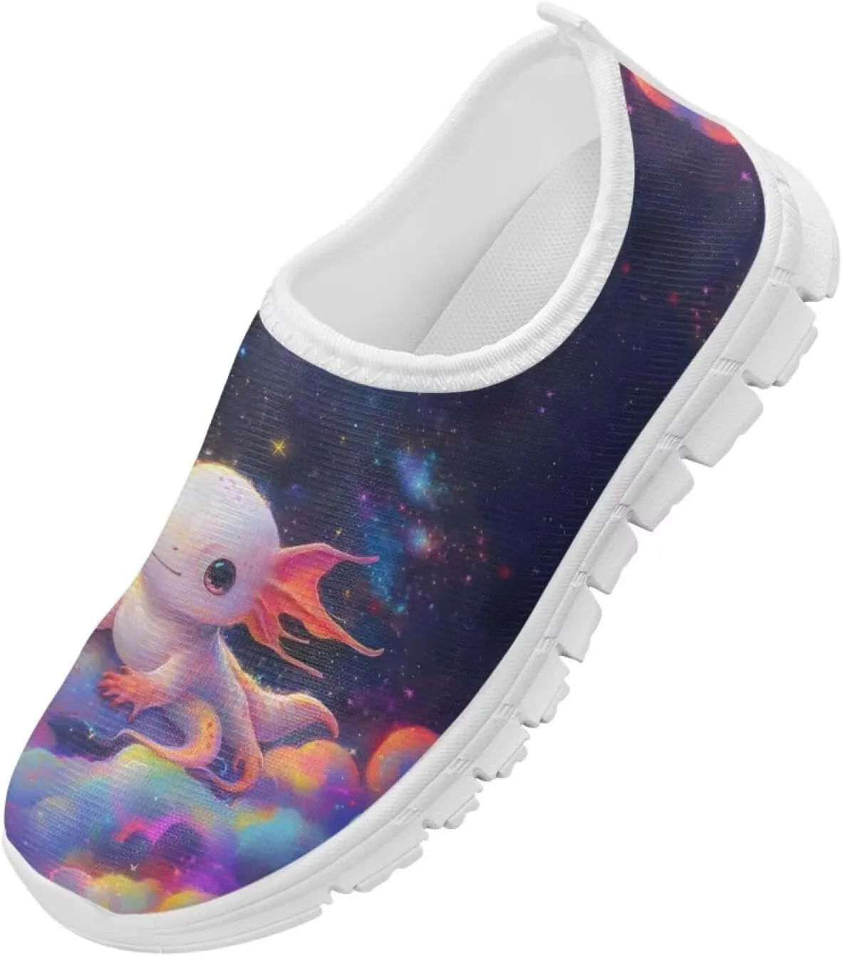Doojoayie Girls Running Shoes Slip On Cute Graphic Sneakers for Girls and Boys Workout