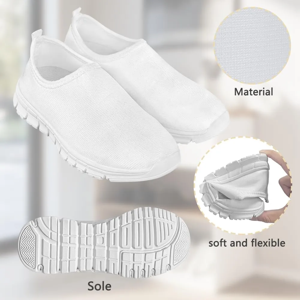 Doojoayie Girls Running Shoes Slip On Cute Graphic Sneakers for Girls and Boys Workout