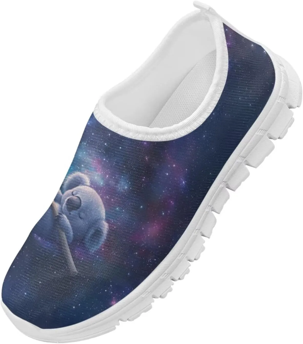 Doojoayie Girls Running Shoes Slip On Cute Graphic Sneakers for Girls and Boys Workout