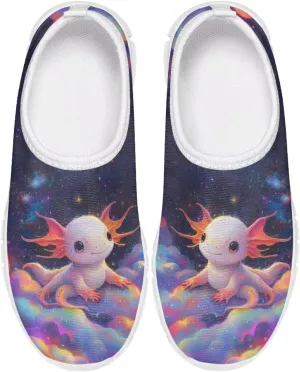 Doojoayie Girls Running Shoes Slip On Cute Graphic Sneakers for Girls and Boys Workout