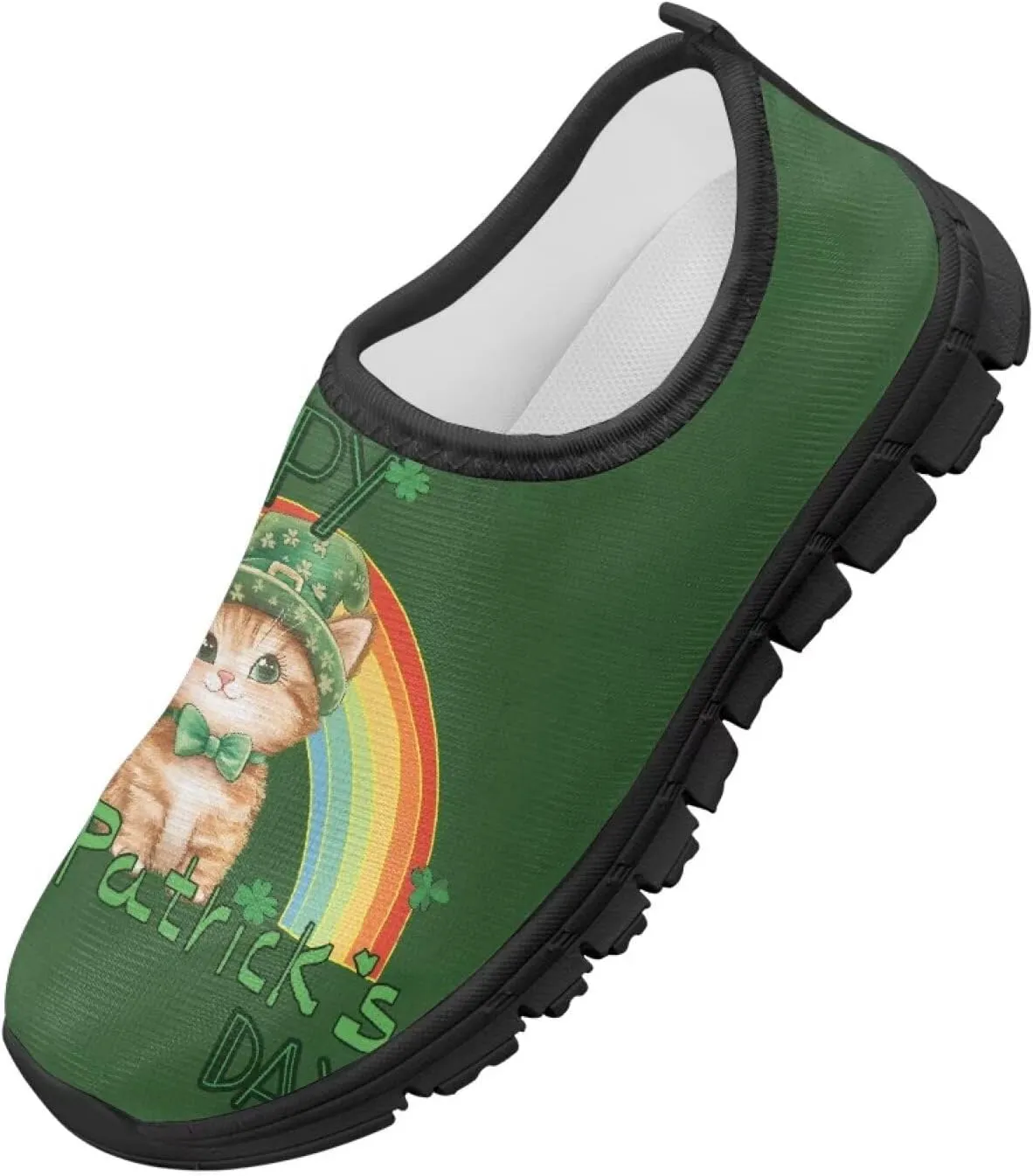 Doojoayie St. Patrick's Day Tennis Shoes for Boys Sport Shoes for Irish Festival Gift