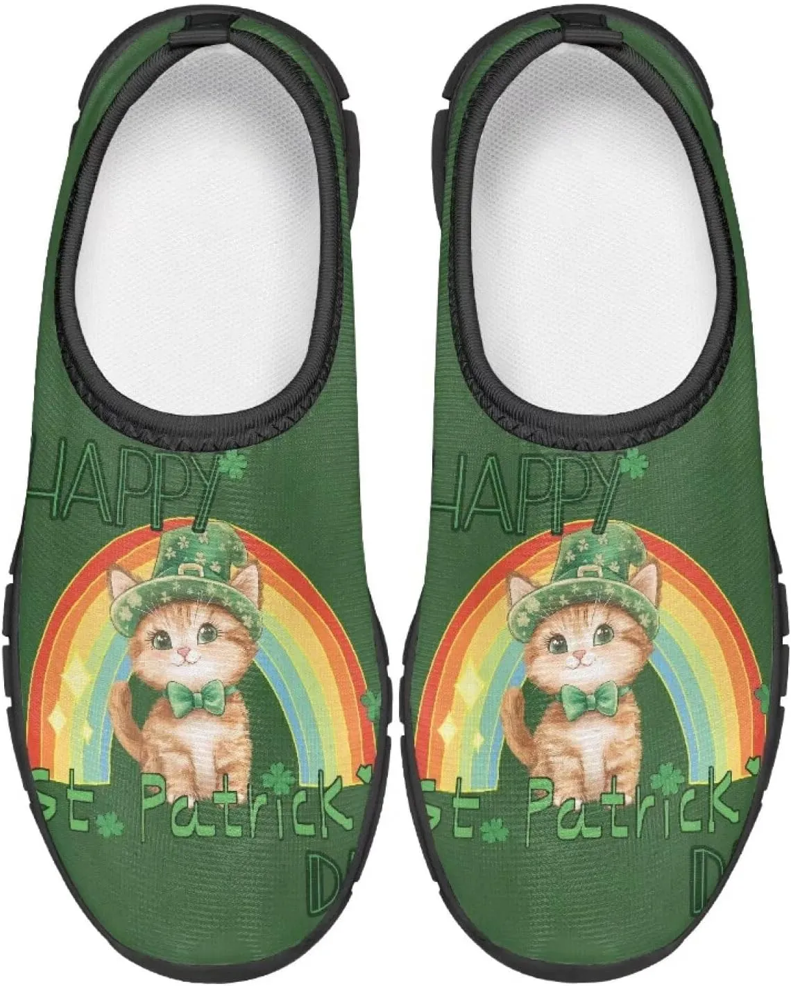 Doojoayie St. Patrick's Day Tennis Shoes for Boys Sport Shoes for Irish Festival Gift