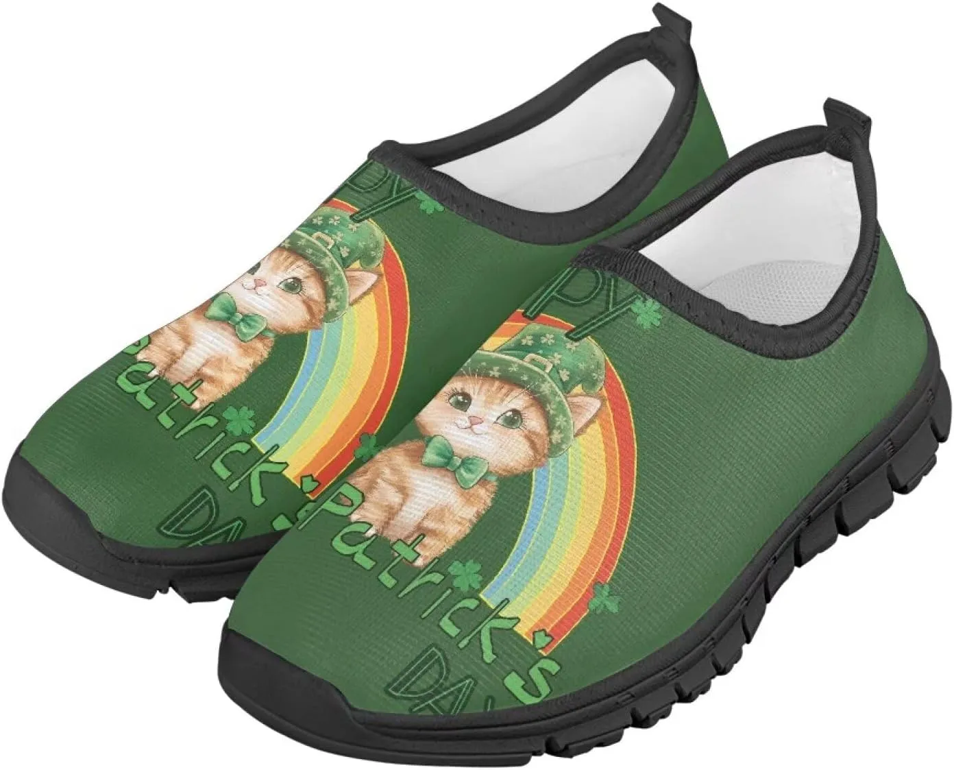 Doojoayie St. Patrick's Day Tennis Shoes for Boys Sport Shoes for Irish Festival Gift