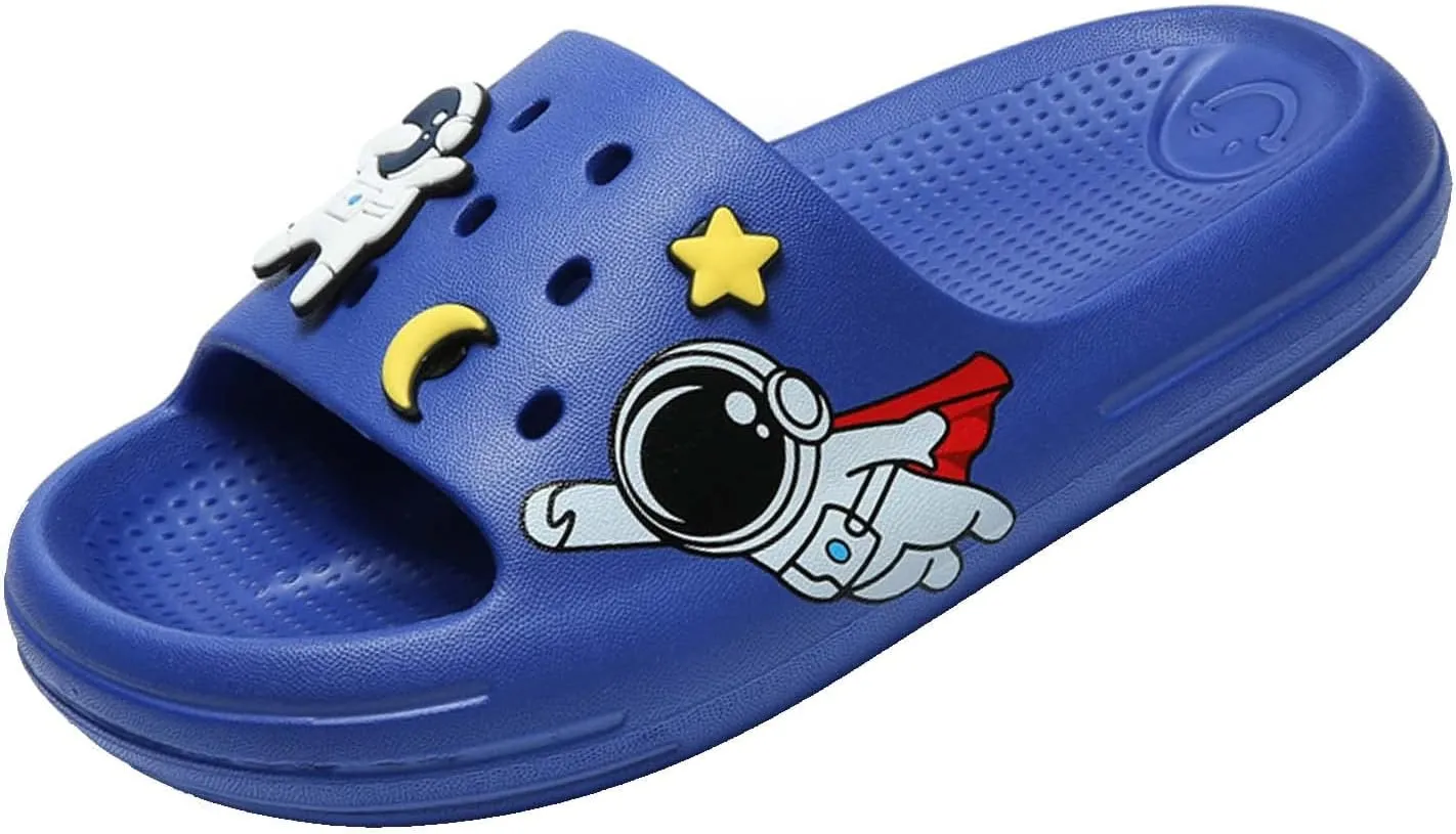 Eliogn Slide Sandals for Boys and Girls Anti-Slip Pillow Slippers Ultra Light Home Slippers Shower Summer Sandals Water Shoes (Little Kid/Big Kid)