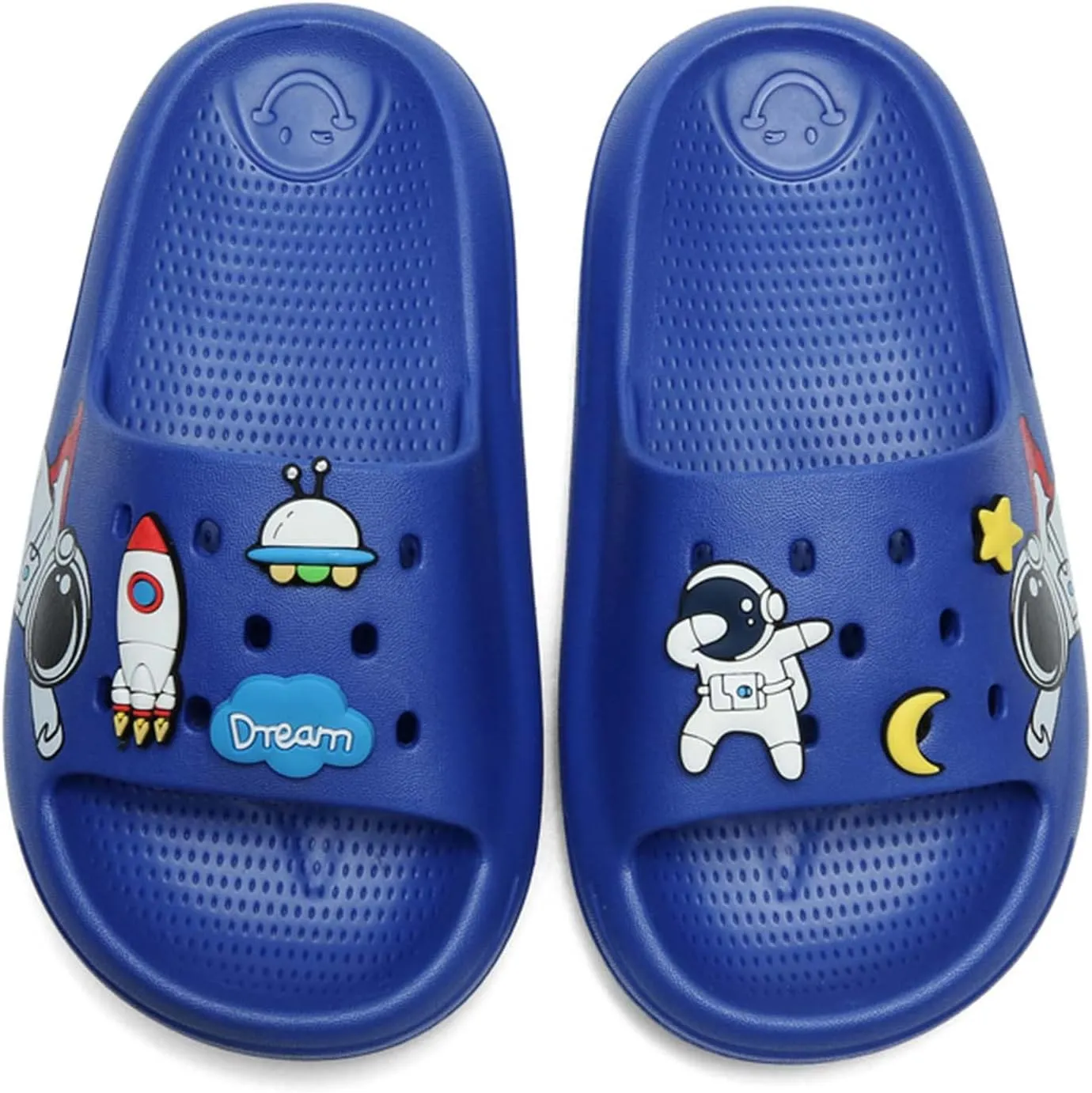 Eliogn Slide Sandals for Boys and Girls Anti-Slip Pillow Slippers Ultra Light Home Slippers Shower Summer Sandals Water Shoes (Little Kid/Big Kid)