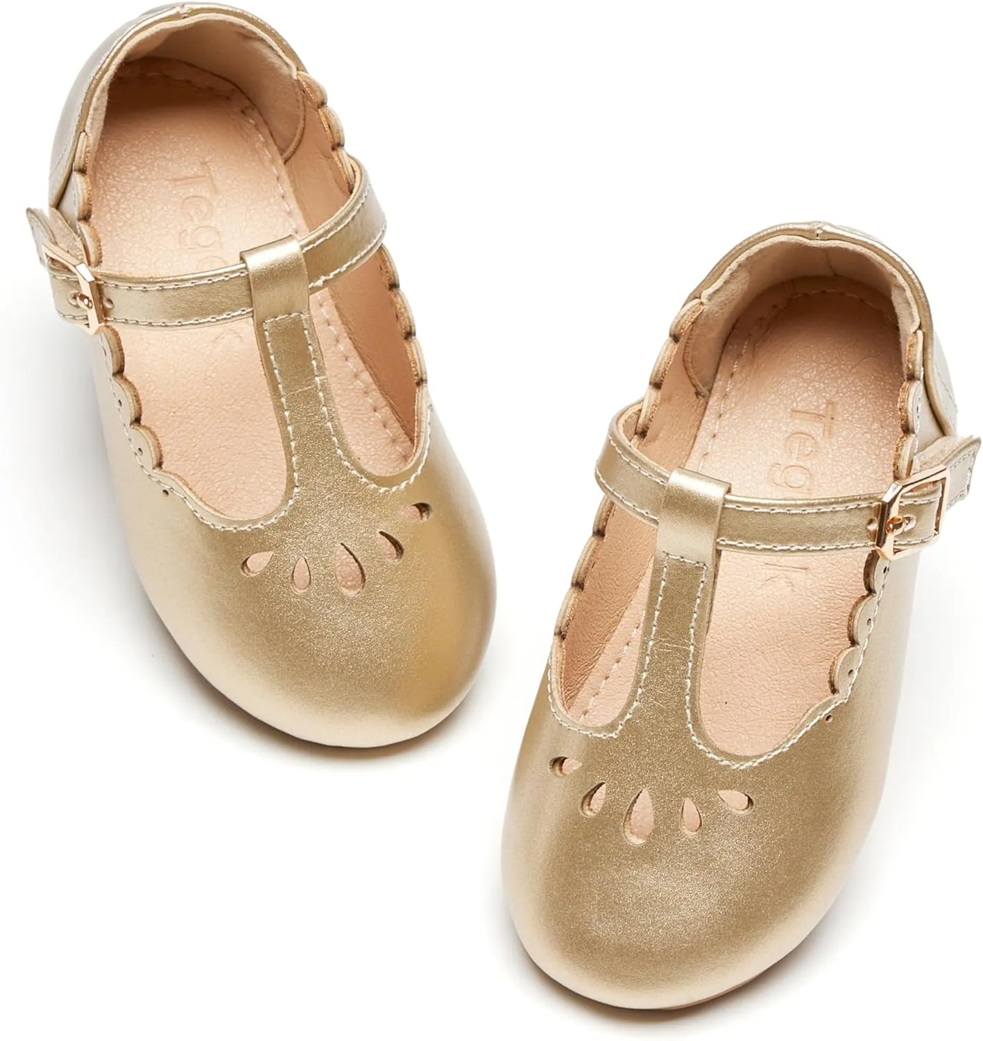 Girls Toddler Little Kid Mary Jane Flats T-Strap School Uniform Dress Shoes