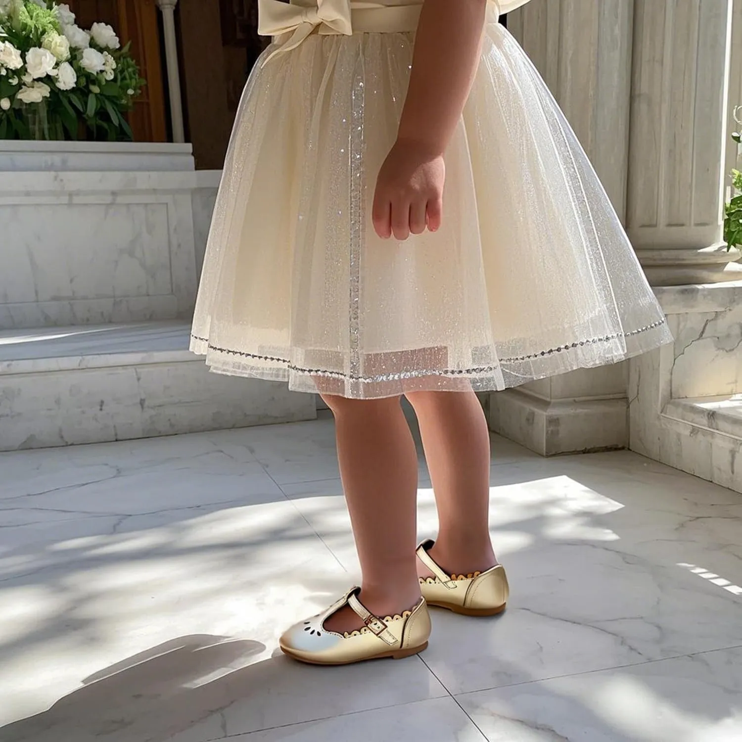 Girls Toddler Little Kid Mary Jane Flats T-Strap School Uniform Dress Shoes