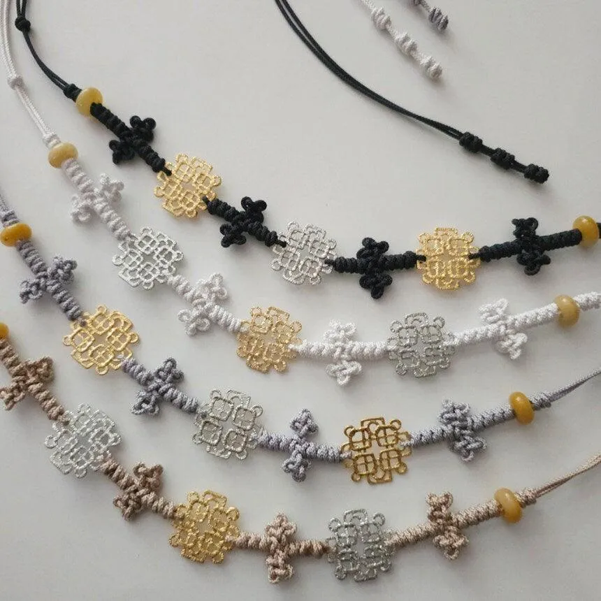 Gold Silver Knotted Belt