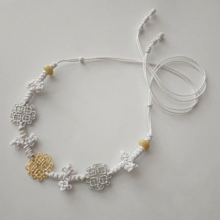 Gold Silver Knotted Belt