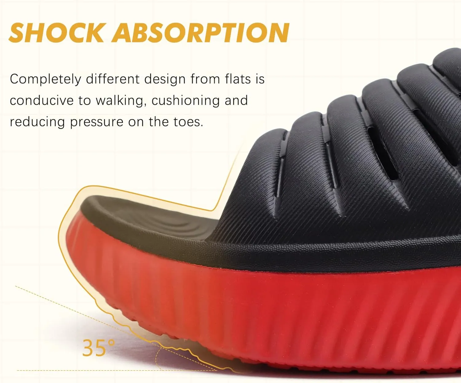 GPOS Womens Recovery Slides Sandals with Orthotic Plantar Fasciitis Relief Comfortable Athletic ladies Sandals with Thick Cushion Sole for Indoor Outdoor