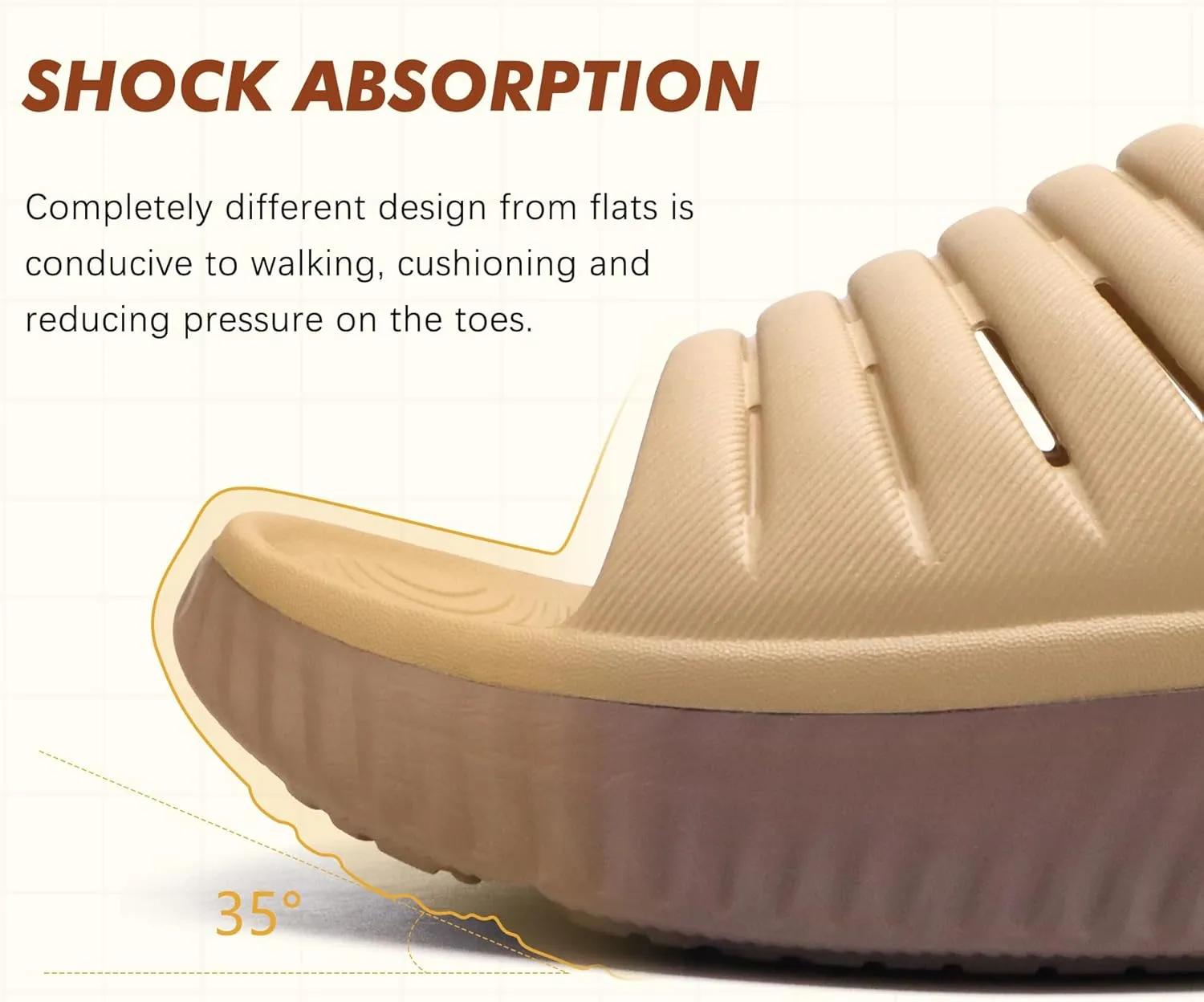 GPOS Womens Recovery Slides Sandals with Orthotic Plantar Fasciitis Relief Comfortable Athletic ladies Sandals with Thick Cushion Sole for Indoor Outdoor