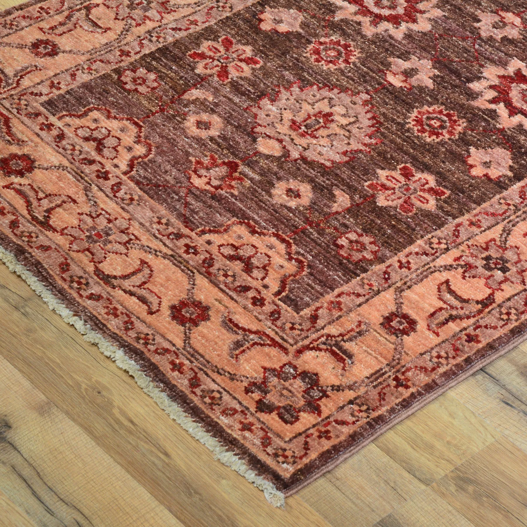 Hand-Knotted Afghan Chobi Tribal Oushak Design 100% Wool Rug (Size 2.6 X 9.8) Brral-2844
