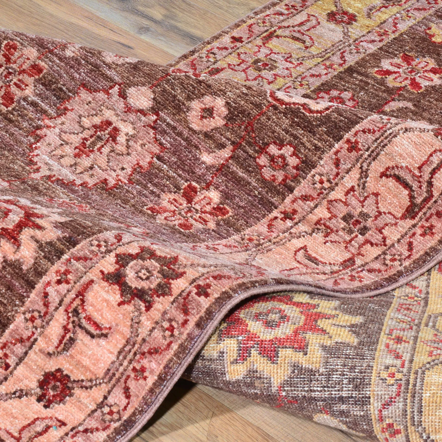 Hand-Knotted Afghan Chobi Tribal Oushak Design 100% Wool Rug (Size 2.6 X 9.8) Brral-2844