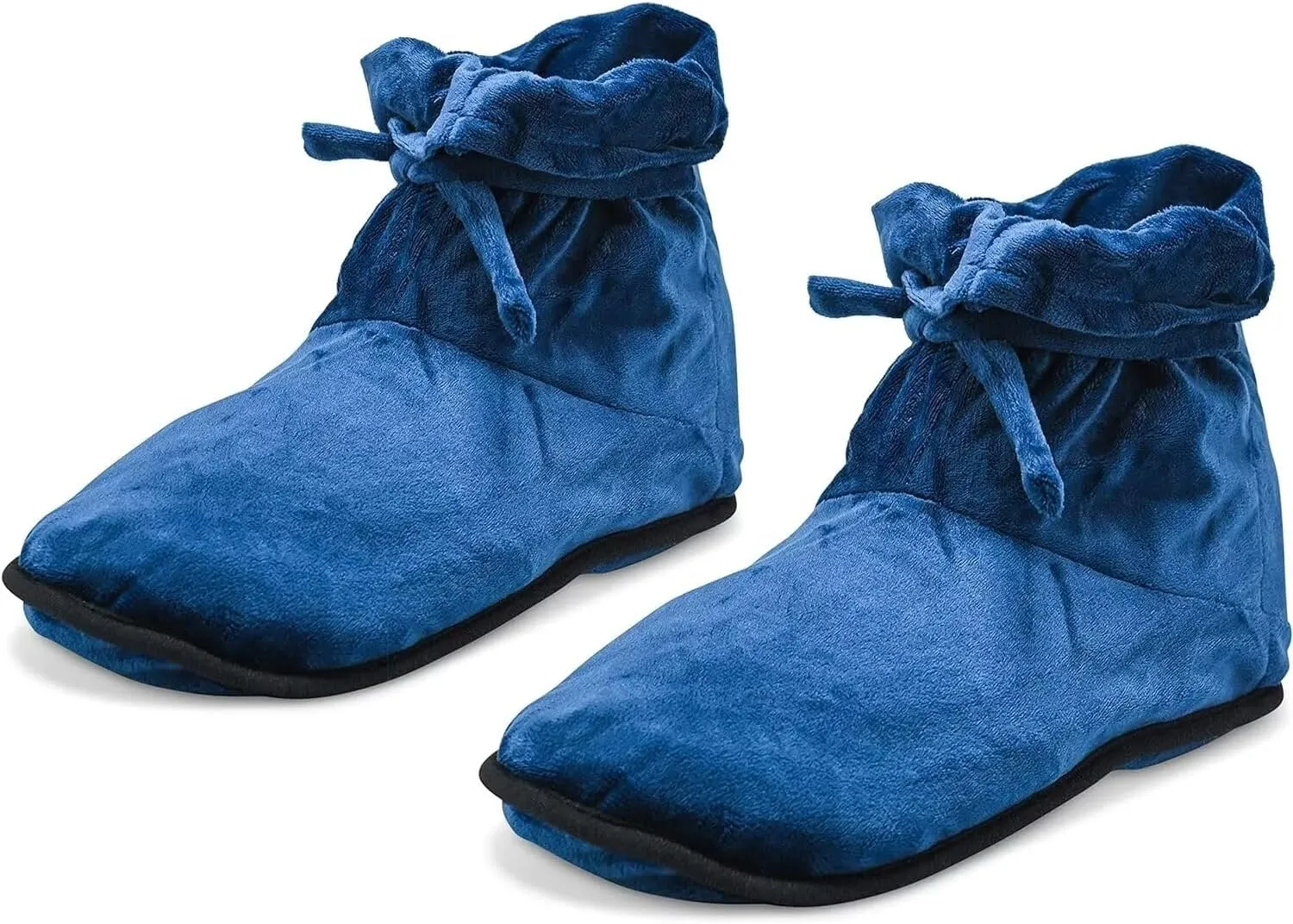 Herbal Concepts Aromatherapy Boot Shaped Microwaveable Wrap for Feet, Comfort Booties Relieves Stress and Aches, Medium, Blue