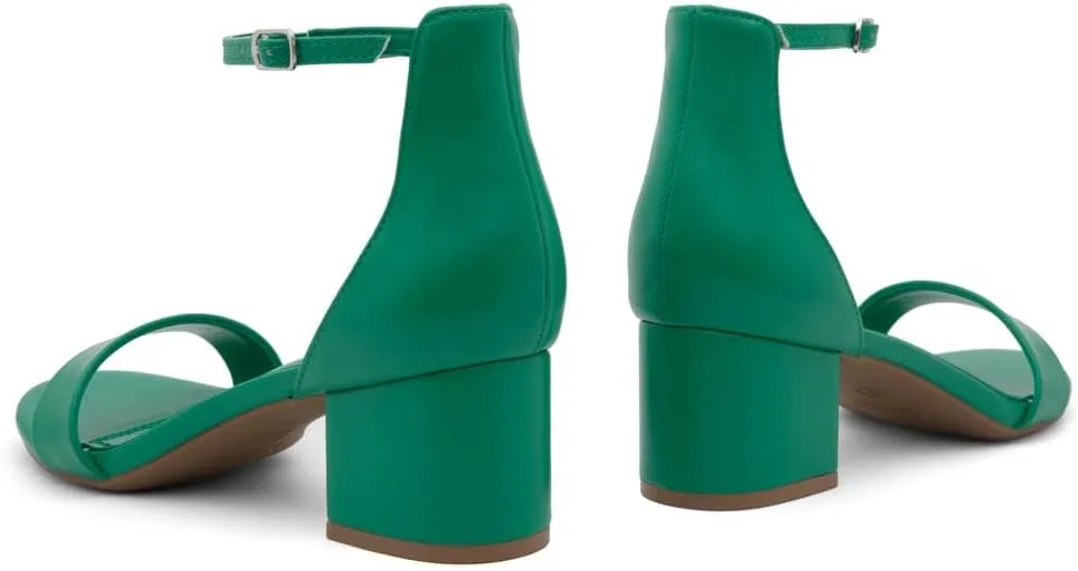 Herstyle Women’s Low Heels – Open Toe Chunky Block Heeled Sandals with Ankle Strap | Comfortable Dressy Short Heels for Prom, Wedding, Party & Office