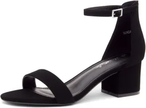 Herstyle Women’s Low Heels – Open Toe Chunky Block Heeled Sandals with Ankle Strap | Comfortable Dressy Short Heels for Prom, Wedding, Party & Office