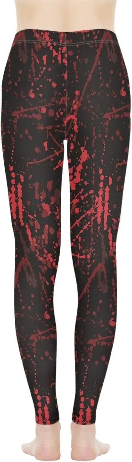 Irisjudy Women Full Length Leggings, Ethnic Geometric High Waist Stretchy Workout Tights, Ladybug Comfy Yoga Pants Plus Size