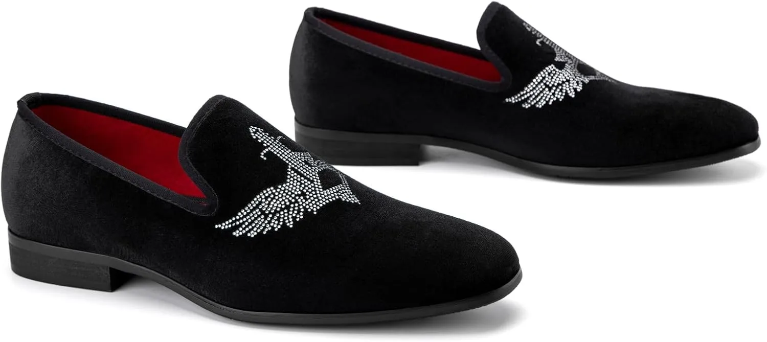JITAI Men Loafers Slip-On Shoes for Men Fashion Dress Shoes Tuxedo Shoes