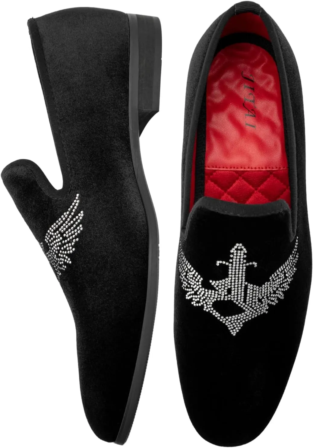 JITAI Men Loafers Slip-On Shoes for Men Fashion Dress Shoes Tuxedo Shoes