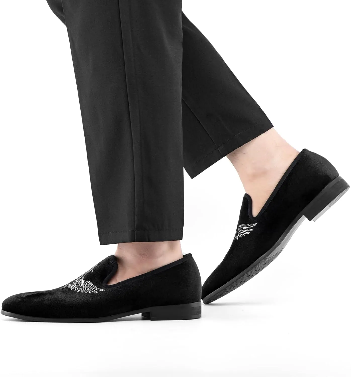 JITAI Men Loafers Slip-On Shoes for Men Fashion Dress Shoes Tuxedo Shoes