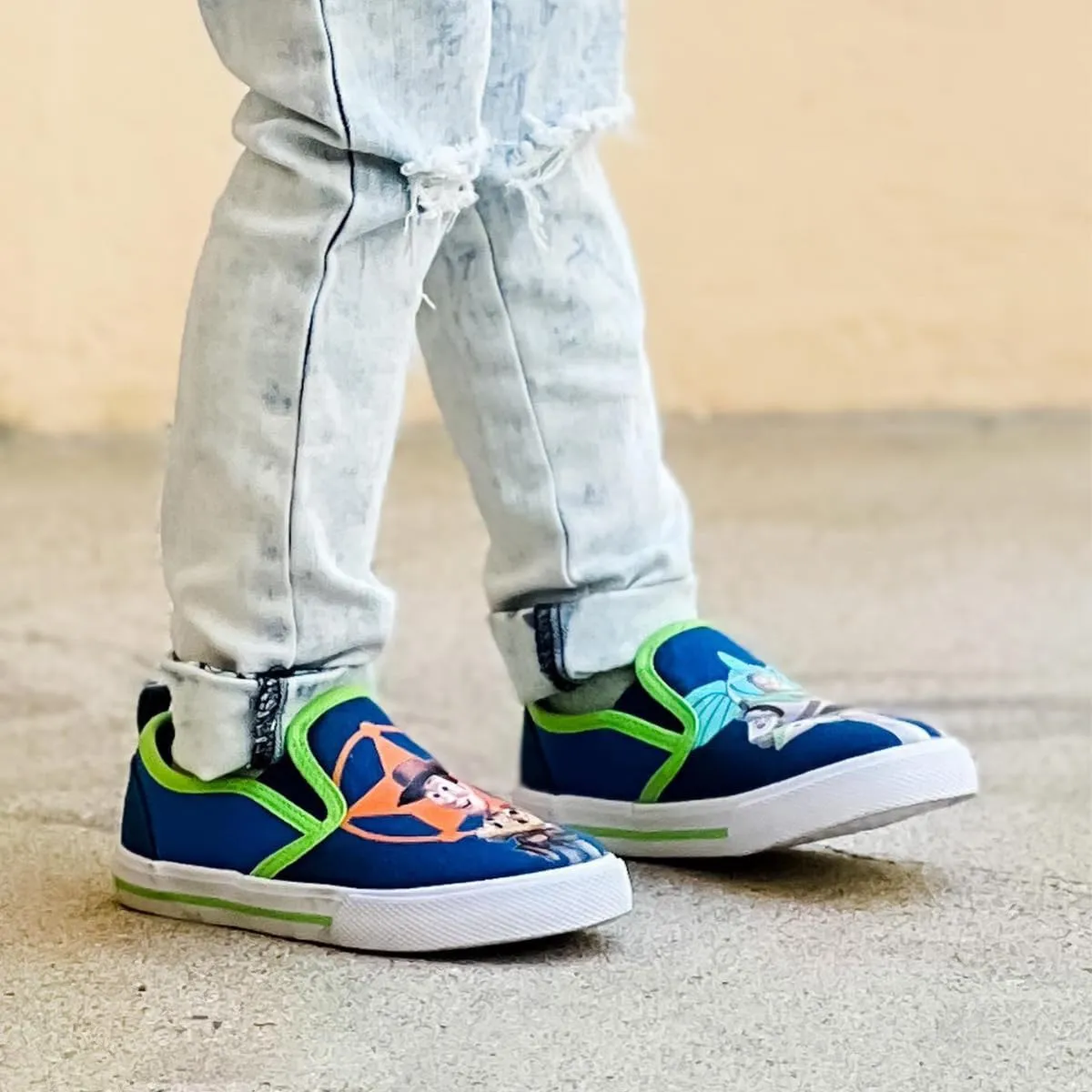 Josmo Kids Favorite Cartoon Characters Low top Slip-On Shoes - Casual Fashion Lowtop Canvas Sneakers for Children (Sizes: 5-10 Toddlers / 11-13 Little Kid / 1-4 Big Kid)