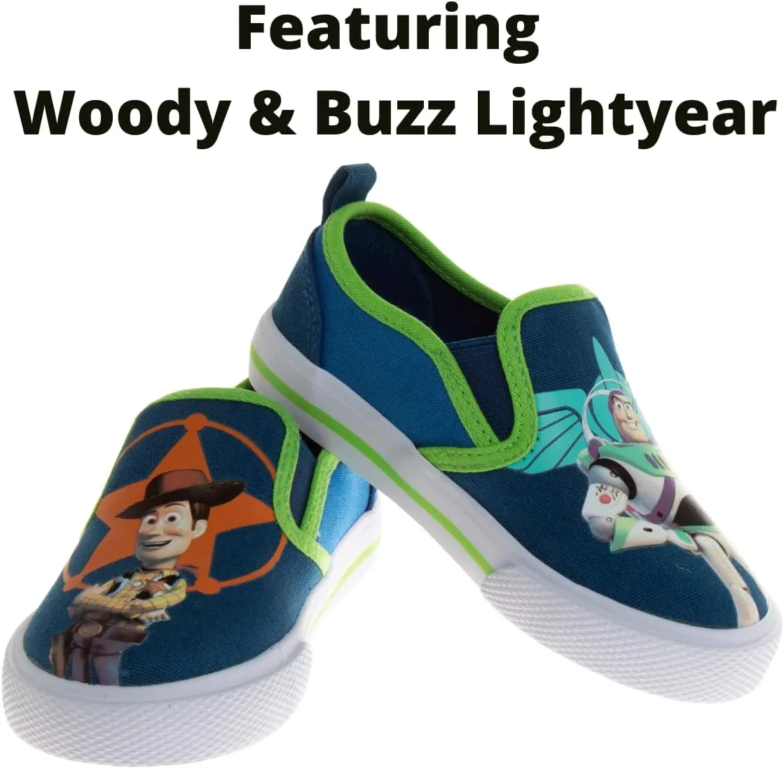 Josmo Kids Favorite Cartoon Characters Low top Slip-On Shoes - Casual Fashion Lowtop Canvas Sneakers for Children (Sizes: 5-10 Toddlers / 11-13 Little Kid / 1-4 Big Kid)